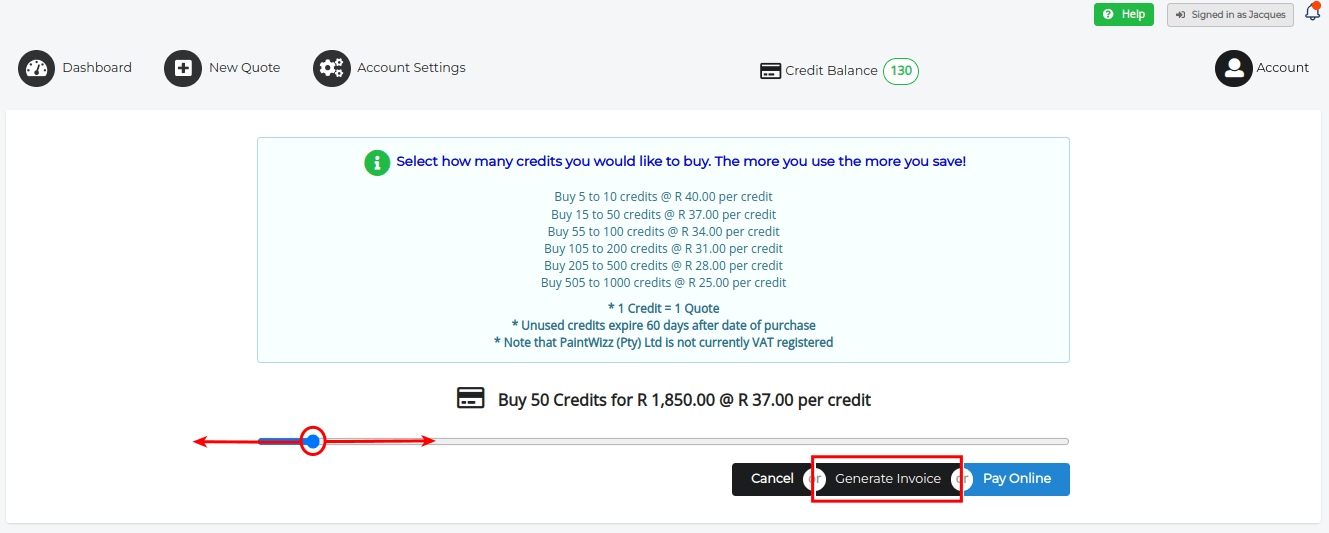 Direct Transfer Select Amount