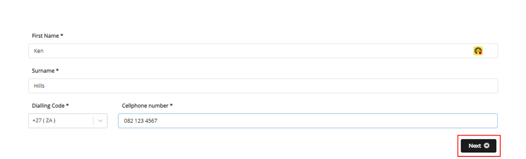 Complete Profile Page 1